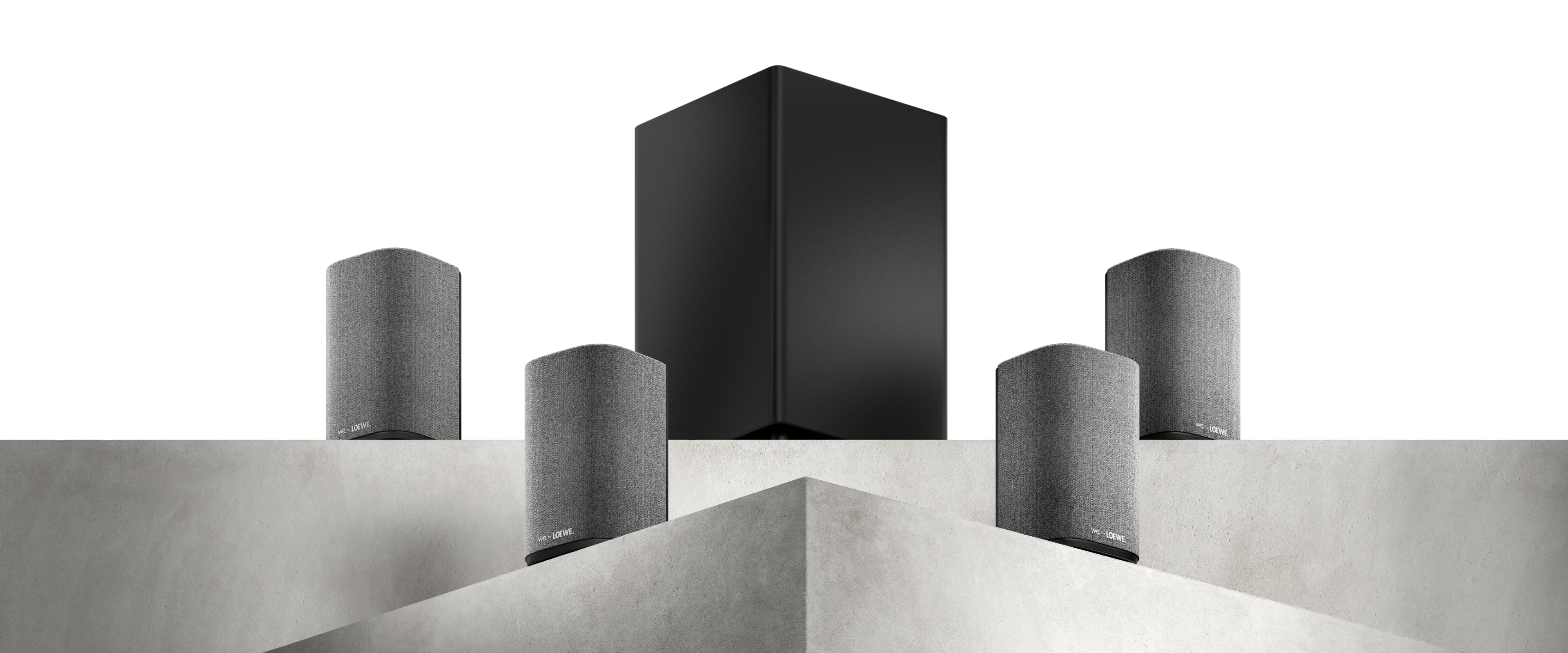 Loewe We. BEAM y We. BOOST: tándem de lujo para cine en casa