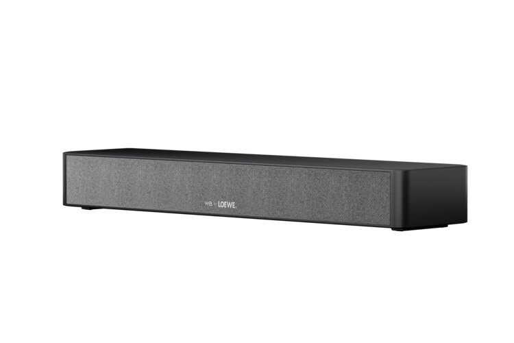 We. BOOST Center Speaker in side front view