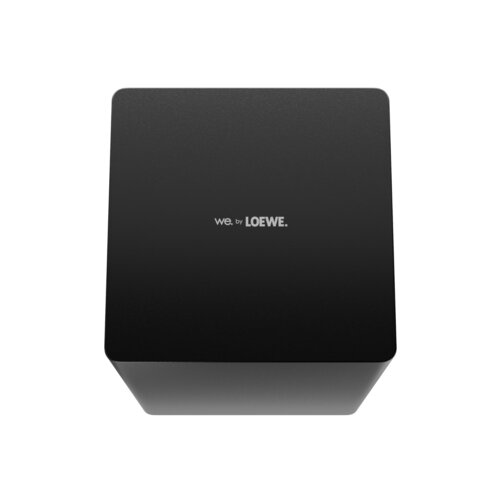 We. by Loewe We.Boost – Subwoofer in top view as part of the 4.1.2 Dolby Atmos home cinema system