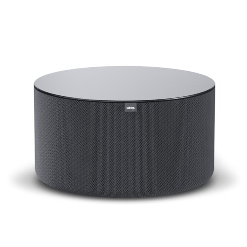 Loewe klang sub1 – Frontansicht des kompakten Subwoofers mit 160 Watt Gesamtmusikleistung