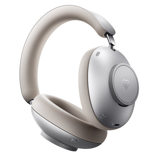 Anschlüsse und Steuerung der Loewe Leo High-End Bluetooth On-Ear-Kopfhörer in Moonlight Beige