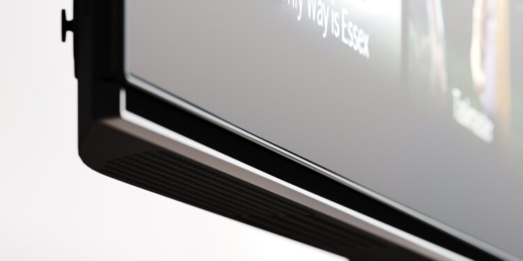 We. by Loewe We. SEE 65 OLED dc TV Unteransicht – integrierte unsichtbare Lautsprecher mit Dolby Atmos und 60 Watt Gesamtleistung