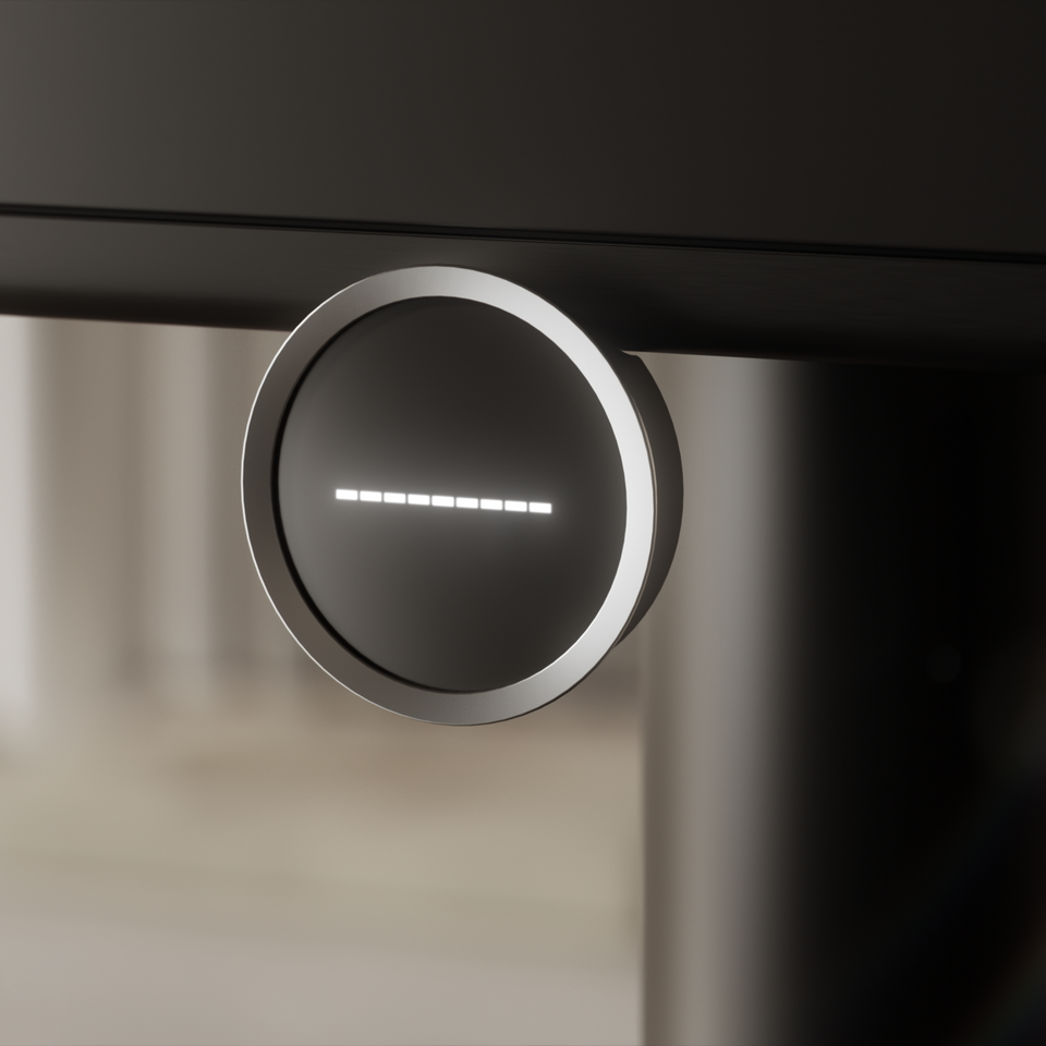 Vue détaillée du système audio invisible intégré Loewe du Loewe antares