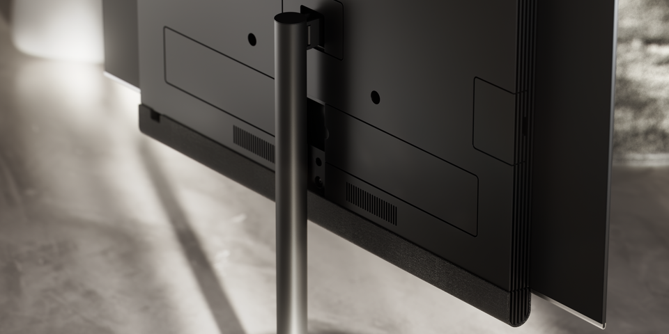 Vue arrière du Loewe antares avec technologie double canal et connexions