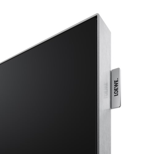 Loewe vega 32 Smart TV detail view page with Loewe logo – compact premium TV with 4K UHD, Dolby Vision IQ and integrated soundbar