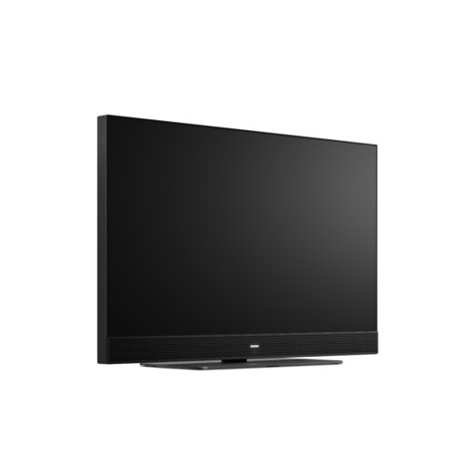 We. by Loewe We. SEE 32 TV LCD vu depuis le côté gauche – Smart TV 4K UHD compacte avec double canal et système de streaming intégré