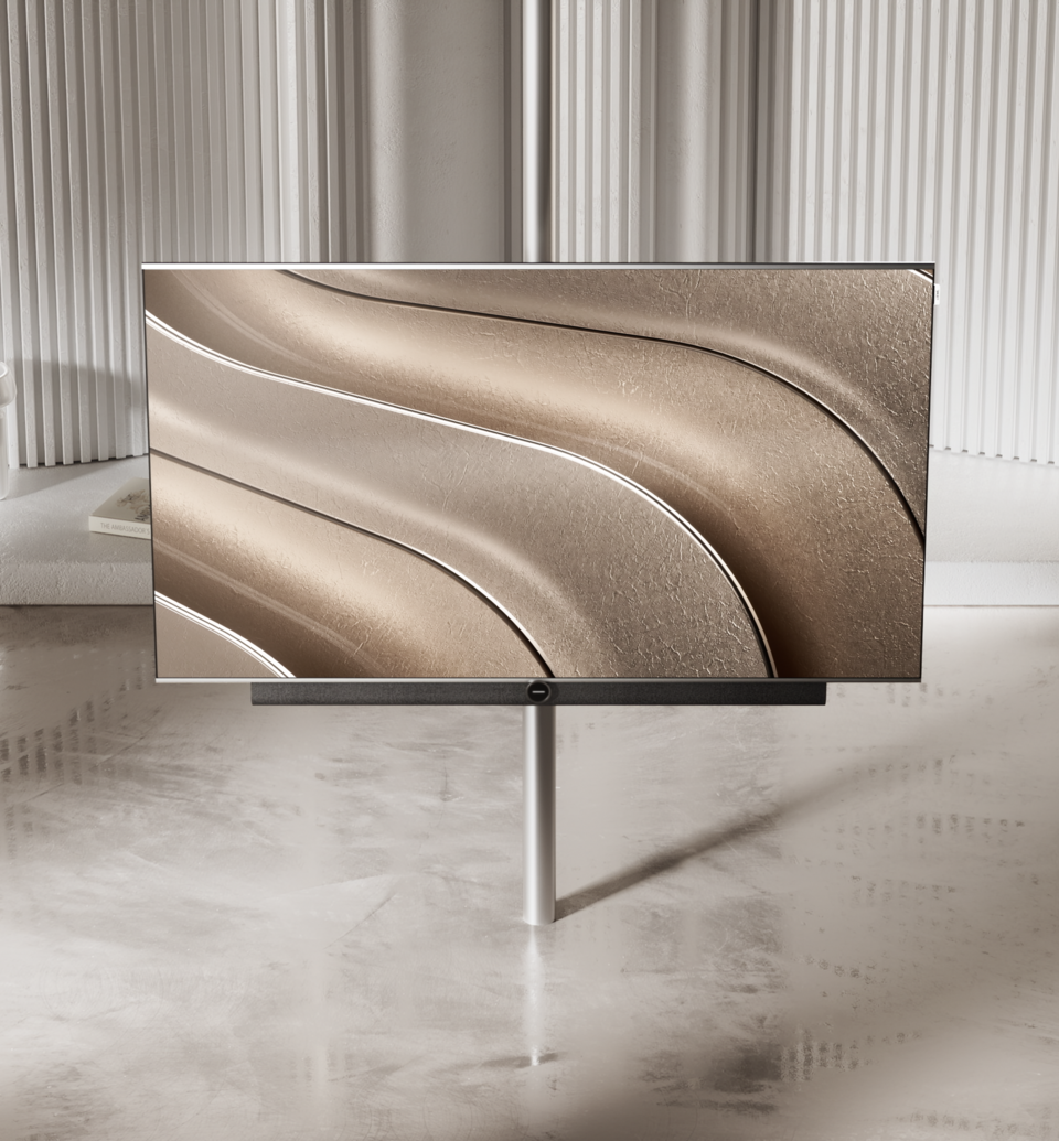 Loewe Antares OLED Smart TV with modular setup solution in a modern living space